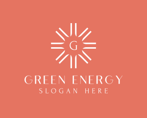 Sun Solar Power Energy  logo design