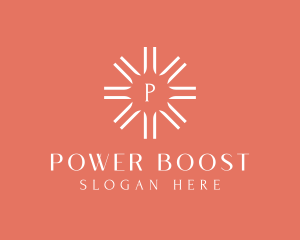 Sun Solar Power Energy  logo design