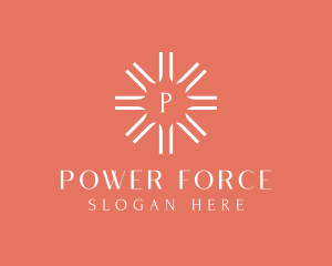 Sun Solar Power Energy  logo design