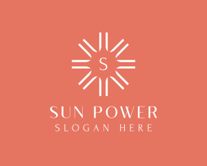 Sun Solar Power Energy  logo design