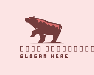 Walking Wild Bear Logo