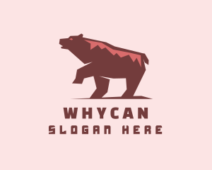 Walking Wild Bear Logo