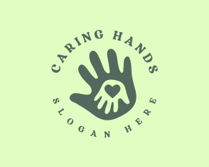 Nanny - Child Charity Hand logo design