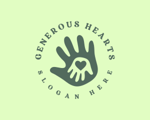 Philanthropy - Child Charity Hand logo design