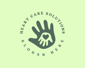 Child Charity Hand logo design