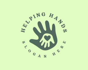 Child Charity Hand logo design