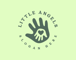 Child Charity Hand logo design