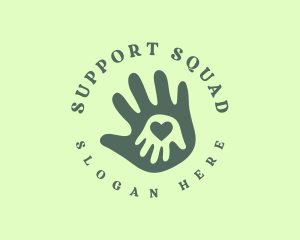 Help - Child Charity Hand logo design
