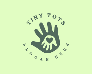 Child Charity Hand logo design