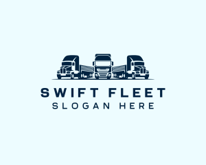 Fleet - Blue Fleet Trucking logo design