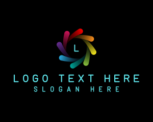 Motion - Rainbow Spiral Motion logo design