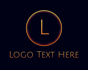 Letter - Orange Circle Letter logo design