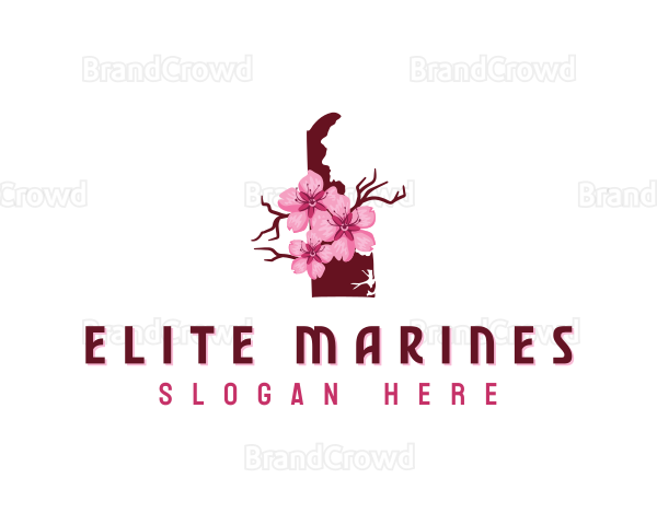 Delaware Floral Blossom Logo