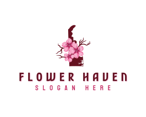 Delaware Floral Blossom logo design