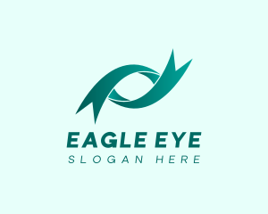 Optical Eye Ribbon  logo design