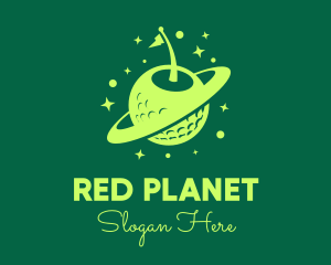 Green Golf Planet logo design