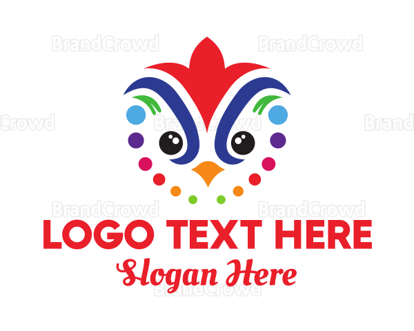 Colorful Festival Bird Logo
