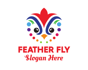 Colorful Festival Bird logo design