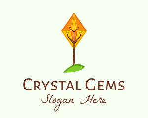 Crystal Forest Tree logo design