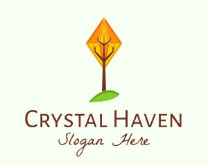 Crystal Forest Tree logo design