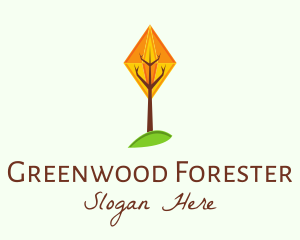 Crystal Forest Tree logo design