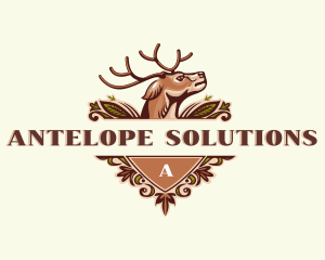 Wild Deer Antler logo design