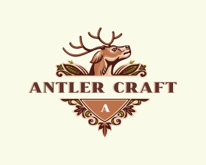 Wild Deer Antler logo design