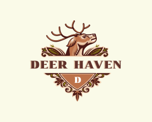 Wild Deer Antler logo design