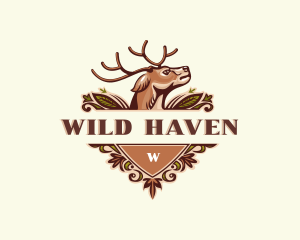 Wild Deer Antler logo design