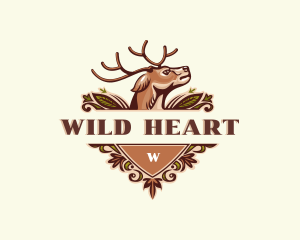 Wild Deer Antler logo design