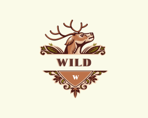 Wild Deer Antler logo design