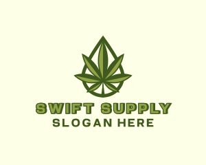 Supply - Marijuana Weed Droplet logo design
