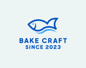 Fish Ocean Seafood logo design