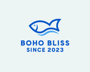 Fish Ocean Seafood logo design