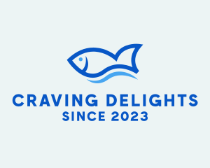 Fish Ocean Seafood logo design