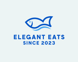 Fish Ocean Seafood logo design