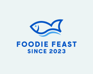 Fish Ocean Seafood logo design