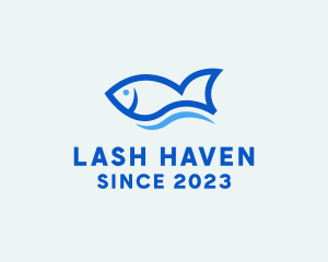 Fish Ocean Seafood logo design