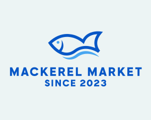 Mackerel - Fish Ocean Seafood logo design