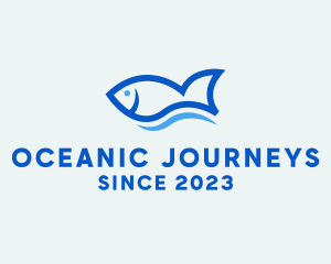 Fish Ocean Seafood logo design