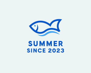 Fish Ocean Seafood logo design