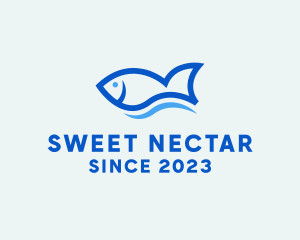 Fish Ocean Seafood logo design