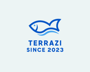 Fish Ocean Seafood logo design