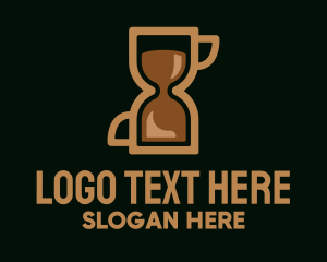 Coffee Time Hourglass Logo