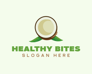 Natural Organic Coconut  logo design