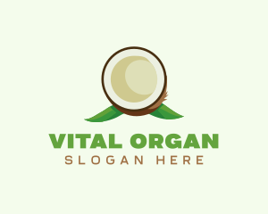 Natural Organic Coconut  logo design