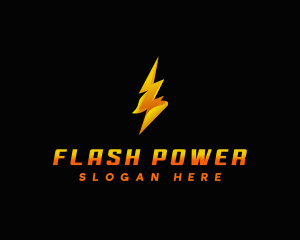 Lightning  Thunder Power logo design