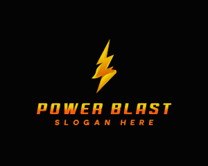 Lightning  Thunder Power logo design