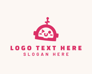 Artificial Intelligence - Toy Robot Wink logo design