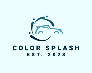 Sports Car Wash Cleaning logo design